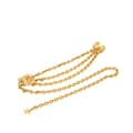 Miniatyrbillede 1 af 6: Pre-owned Chanel Gold Plated Quilted CC Triple Chain Belt Gold