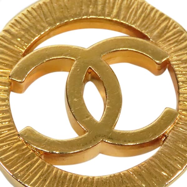 Pre-owned Chanel Gold Plated CC Medallion Leather Woven Chain Belt Gold