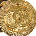 Miniatyrbilde 2 av 8: Pre-owned Chanel Gold Plated CC Medallion Leather Woven Chain Belt Gold