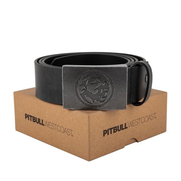 Pit Bull Bones Black 110 -nahkavyö