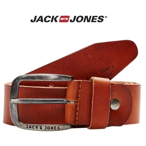 Bälte - Jack and Jones - 12111286 - Buffelläder - Ljusbrun - Klassisk stil
