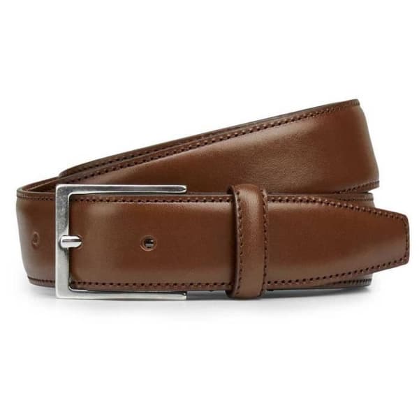 Herrbälte - JACK & JONES - Christopher - Brun - Slätt råhud