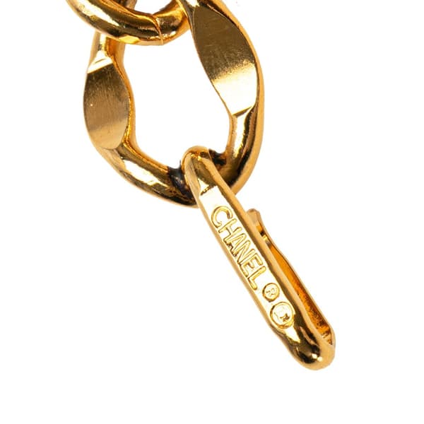 Pre-owned Chanel Gold Plated Medallion Chain Belt Gold