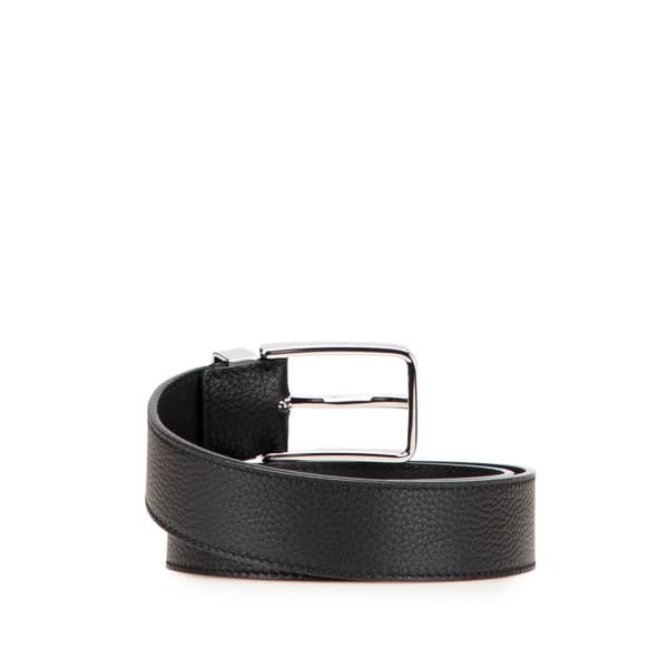 Pre-owned Louis Vuitton Leather Pont Neuf Belt Black