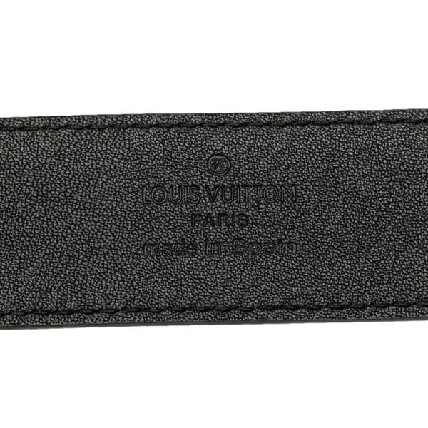 Pre-owned Louis Vuitton Leather Pont Neuf Belt Black