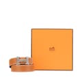 Miniatyrbilde 7 av 7: Pre-owned Hermès Leather Constance H Reversible Belt Brown