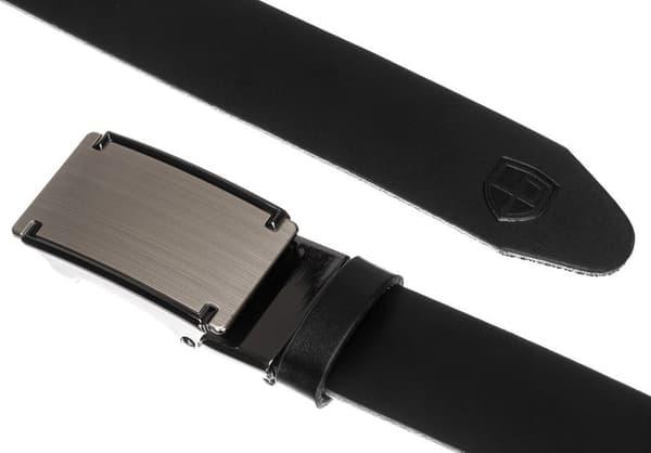 Herrbälte i läder med elegant automatiskt spänne från Lumarko!