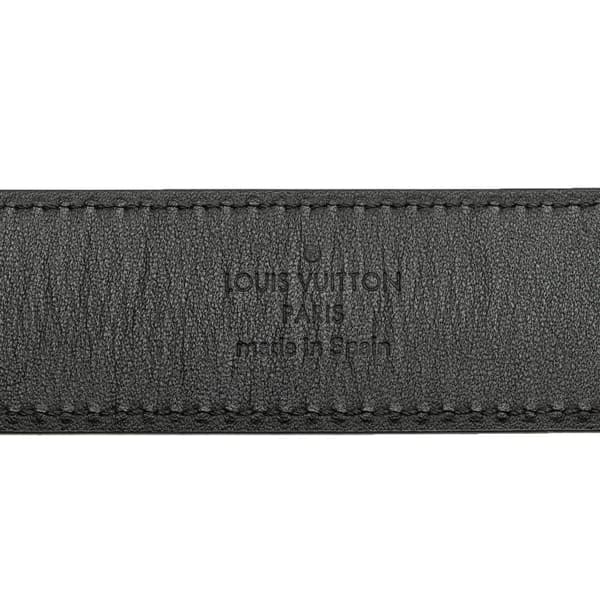 Pre-owned Louis Vuitton Damier Graphite Force Belt Gray
