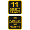 Miniatyrbild 3 av 3: VOREL Verktygsbälte med fasta väskor Polyester