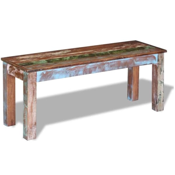 vidaXL Benk gjenvunnet heltre 110x35x45 cm