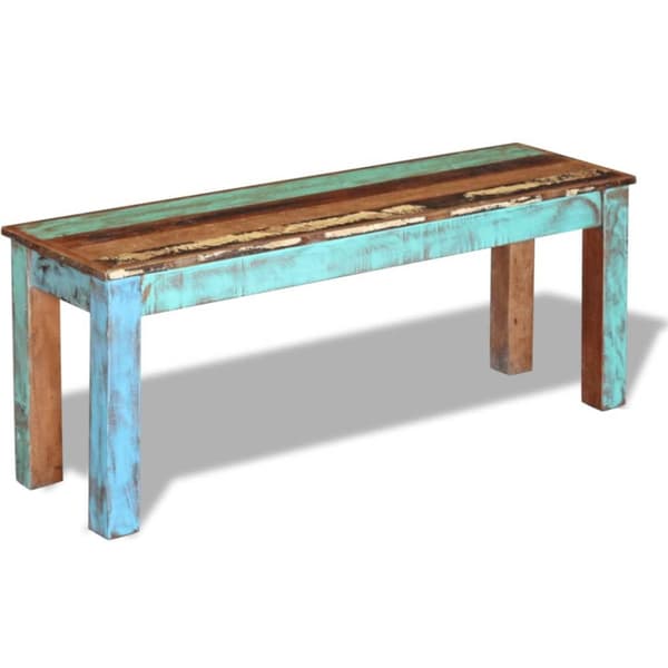 vidaXL Benk gjenvunnet heltre 110x35x45 cm