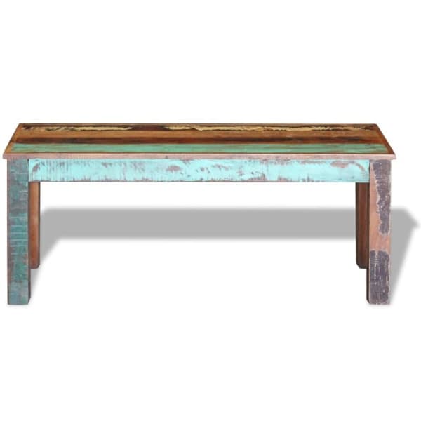 vidaXL Benk gjenvunnet heltre 110x35x45 cm