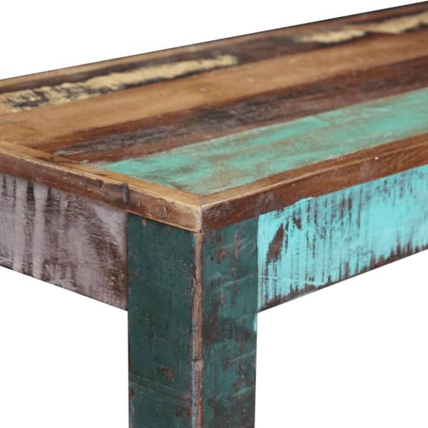 vidaXL Benk gjenvunnet heltre 110x35x45 cm