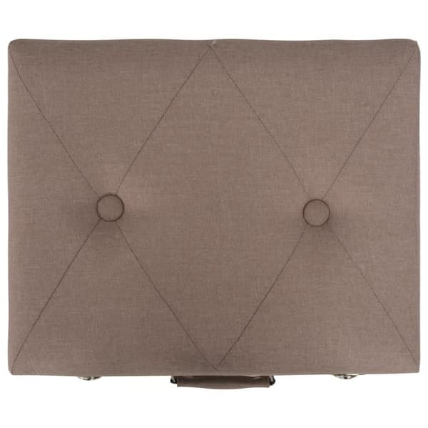 vidaXL Förvaringspall 40 cm brun tyg