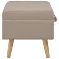 Miniatyrbillede 4 af 9: vidaXL opbevaringstaburet stof 40 cm beige