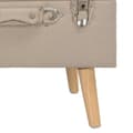 Miniatyrbillede 8 af 9: vidaXL opbevaringstaburet stof 40 cm beige