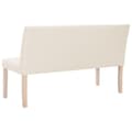 Miniatyrbillede 6 af 10: vidaXL bænk 139,5 cm polyester cremefarvet