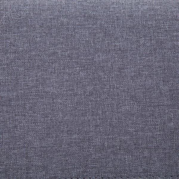 vidaXL Bänk med förvaringsutrymme 116 cm ljusgrå polyester