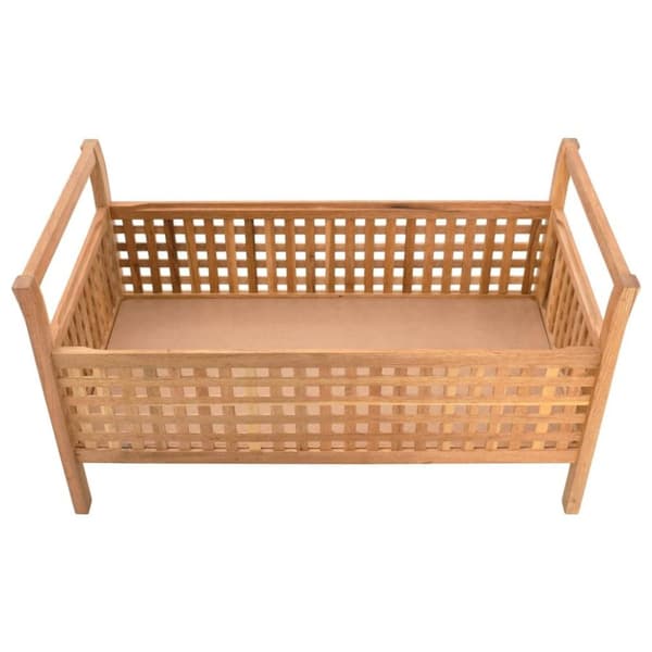 vidaXL opbevaringsbænk 93 x 49 x 49 cm massivt valnøddetræ