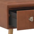 Miniatyrbillede 6 af 8: vidaXL bænk med skuffer 80 cm brun kunstlæder