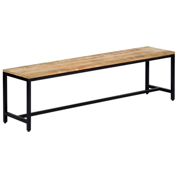 vidaXL Ruokailupenkki 160 cm karkea mangopuu
