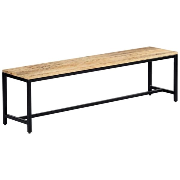 vidaXL Ruokailupenkki 160 cm karkea mangopuu