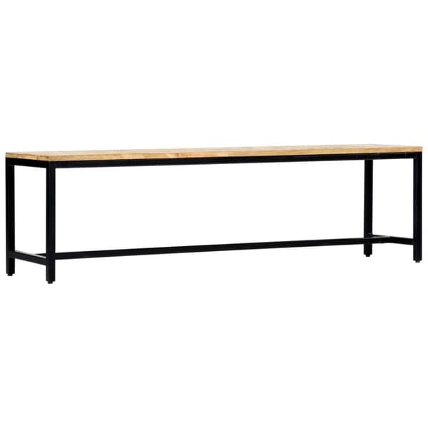 vidaXL Ruokailupenkki 160 cm karkea mangopuu