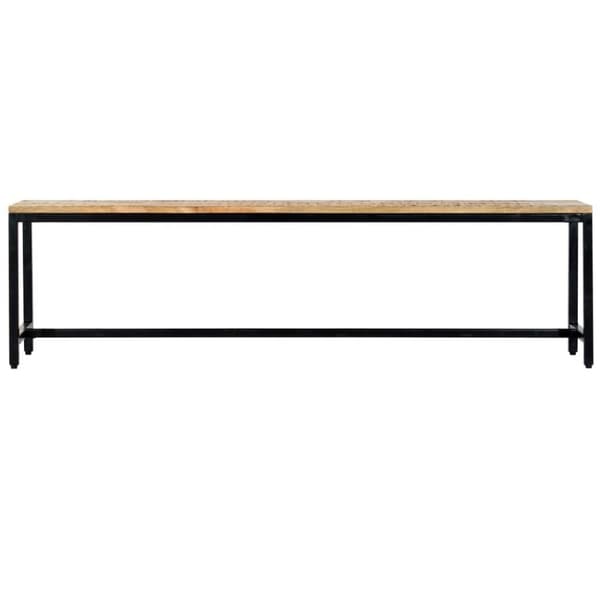 vidaXL Spisebenk 160 cm grov heltre mango