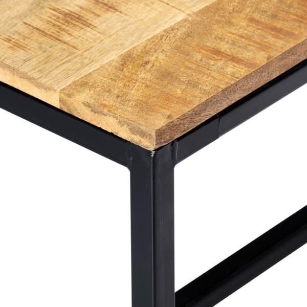 vidaXL Spisebenk 160 cm grov heltre mango