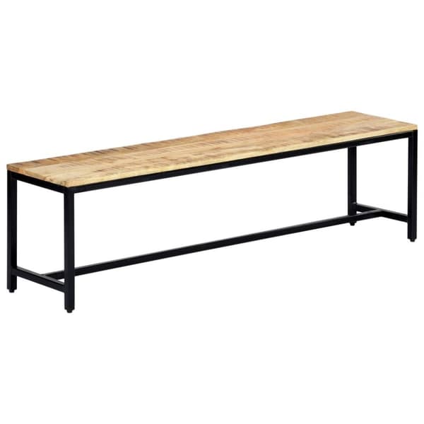 vidaXL Spisebenk 160 cm grov heltre mango