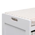 Miniatyrbillede 5 af 7: vidaXL entrébænk 70 x 33,5 x 45 cm kejsertræ hvid