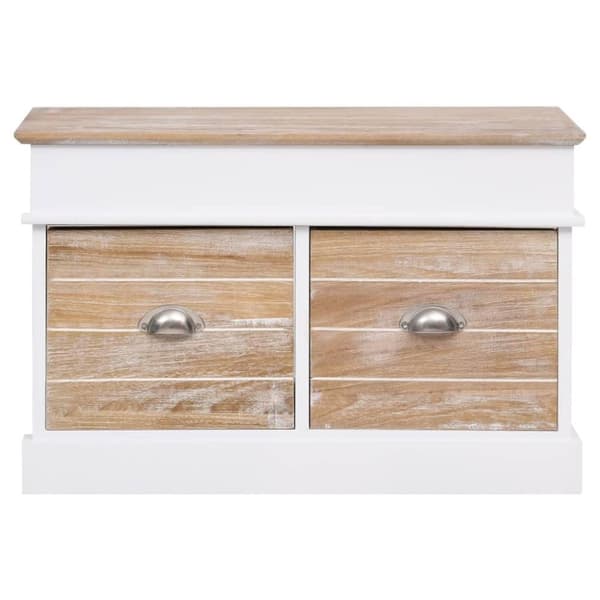 vidaXL entrébænk 70 x 35 x 45 cm kejsertræ