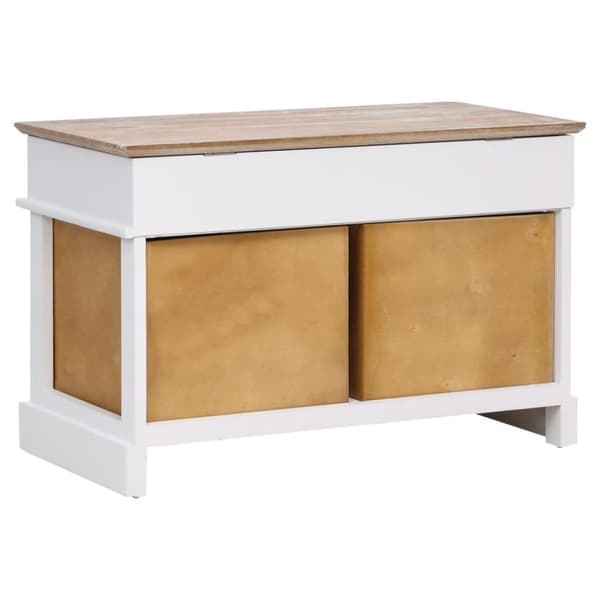 vidaXL entrébænk 70 x 35 x 45 cm kejsertræ