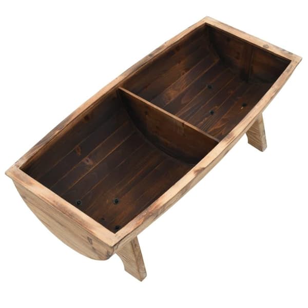 vidaXL opbevaringsbænk massivt træ og stof 103 x 51 x 44 cm