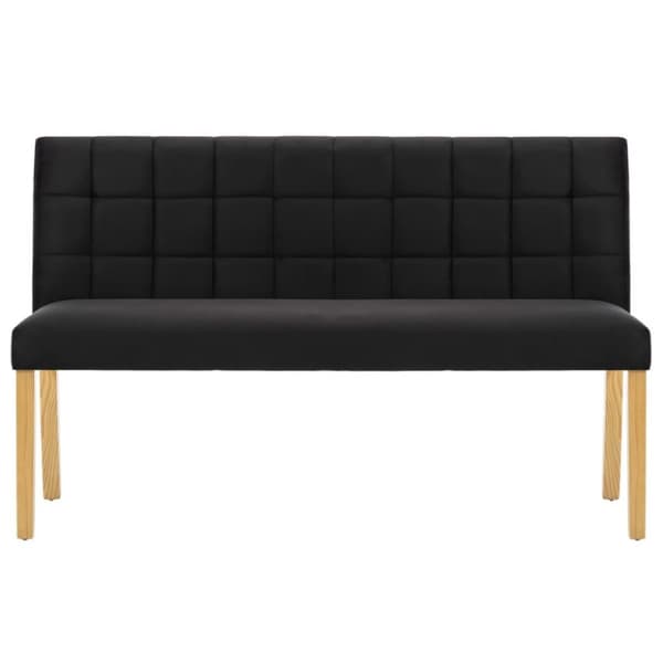 vidaXL bænk 140 cm fløjl sort