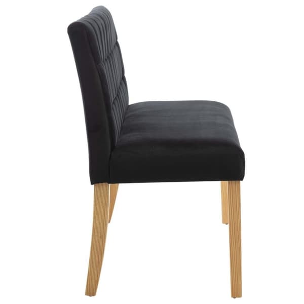 vidaXL bænk 140 cm fløjl sort