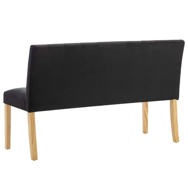 vidaXL bænk 140 cm fløjl sort