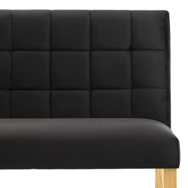 vidaXL bænk 140 cm fløjl sort