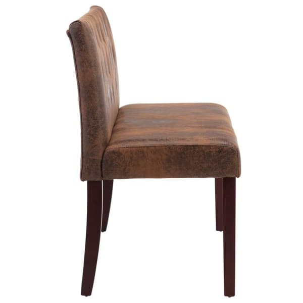 vidaXL Bänk 120 cm konstmocka brun
