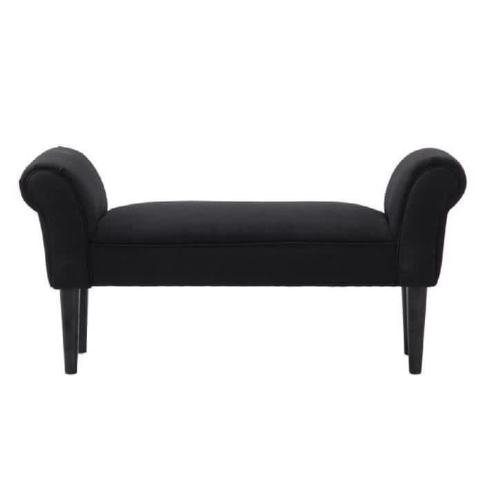 Soffa armstöd böjda modern design komfort 31L 102L x 51H x cm svart nio 35BK