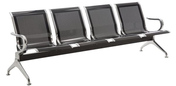 CLP Bænk Airport sort-4 pers