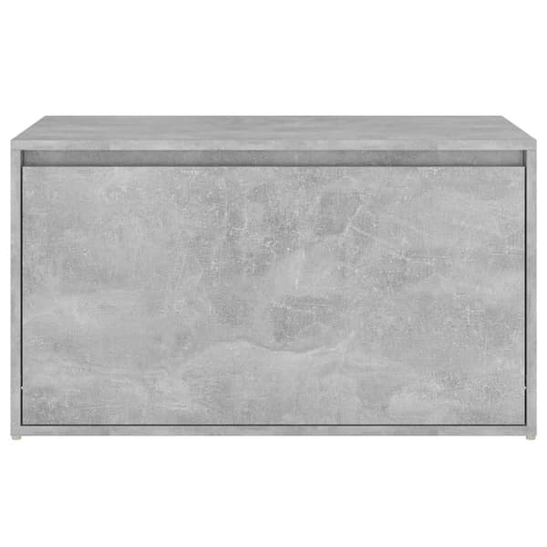 vidaXL Eteisen penkki 80x40x45 cm betoninharmaa lastulevy