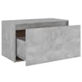 Pikkukuva 6 / 10: vidaXL Eteisen penkki 80x40x45 cm betoninharmaa lastulevy