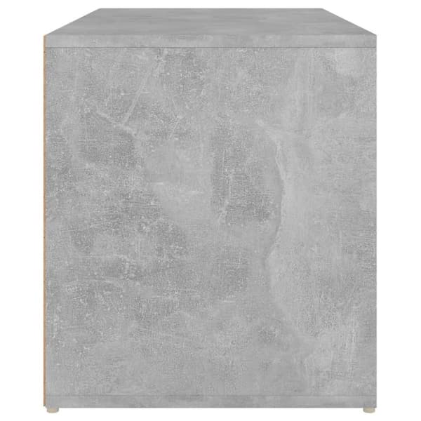 vidaXL Eteisen penkki 80x40x45 cm betoninharmaa lastulevy