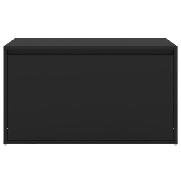vidaXL entrébænk 80x40x45 cm spånplade sort