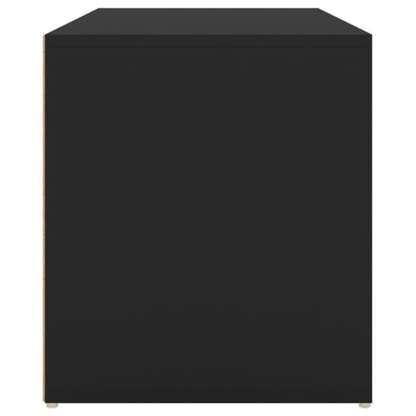 vidaXL entrébænk 80x40x45 cm spånplade sort