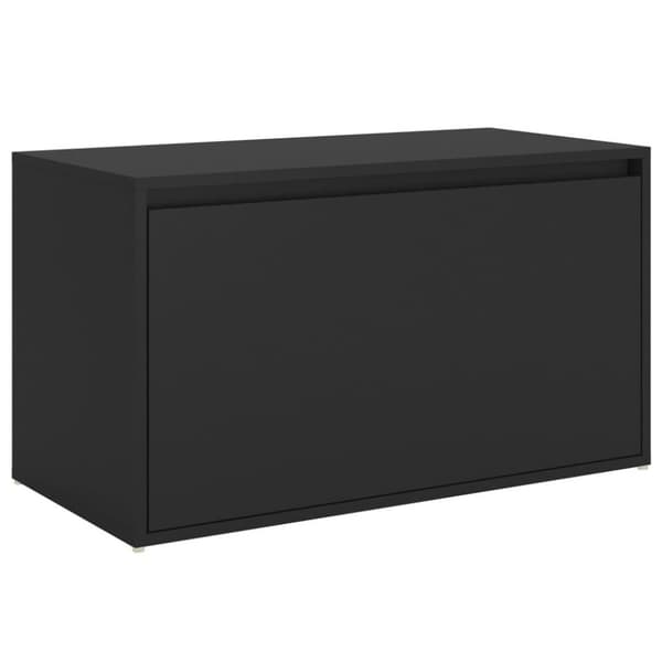 vidaXL entrébænk 80x40x45 cm spånplade sort