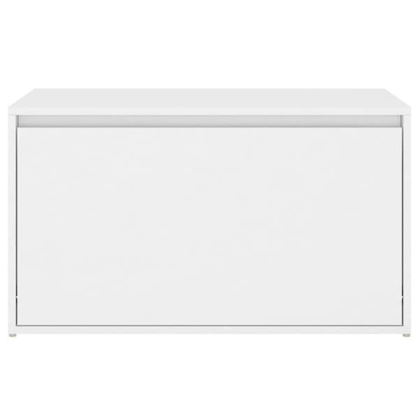 vidaXL Hallbänk vit 80x40x45 cm spånskiva