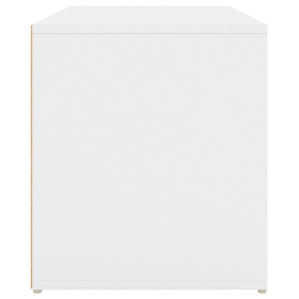 vidaXL Hallbänk vit 80x40x45 cm spånskiva