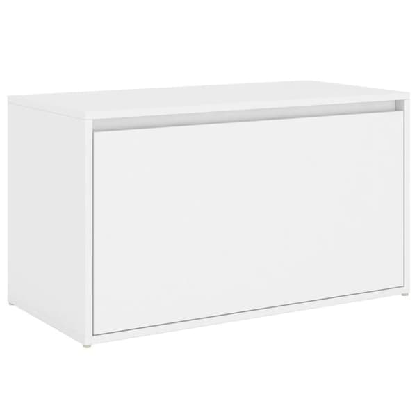 vidaXL Hallbänk vit 80x40x45 cm spånskiva
